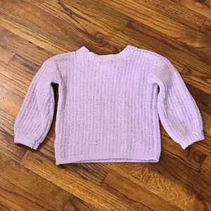 GB Girls Gianni Bini Lavender Knit Pullover Sweater 
Size XS 4 / 5 Extra Small